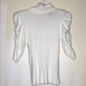 Forever 21 white mid-sleeve turtleneck